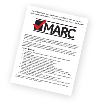 Preview of the Control Distributors MARC information sheet